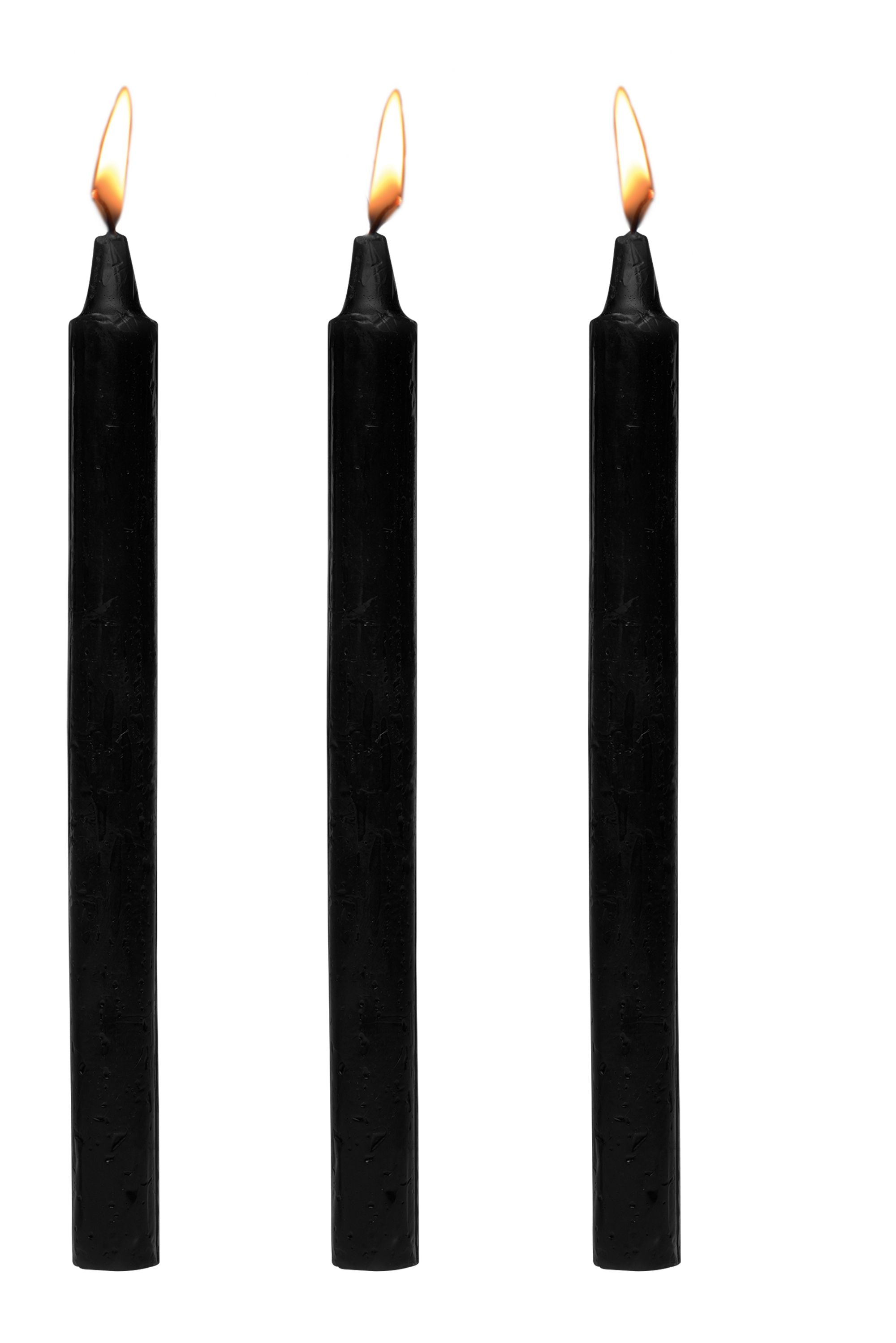 XR Brands - Dark Drippers Fetisch-Tropfkerzen - Schwarz