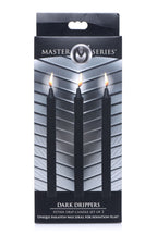XR Brands - Dark Drippers Fetisch-Tropfkerzen - Schwarz