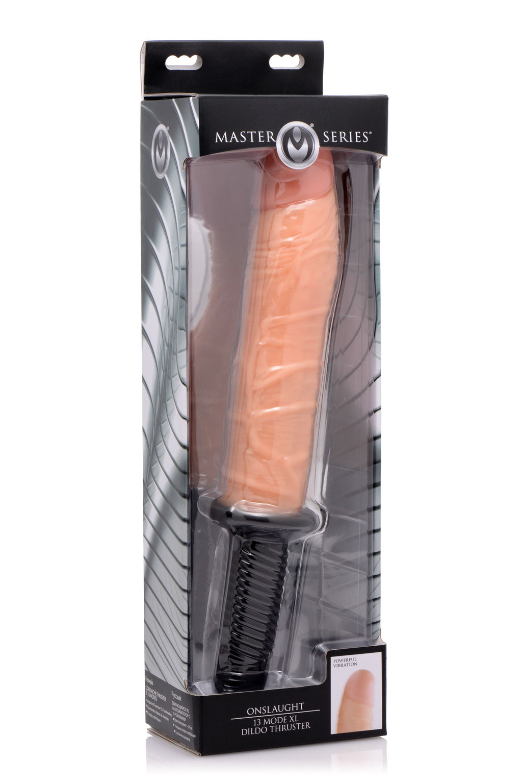 Master Series - Realistischer XL Vibrator mit 13 Stufen - Beige