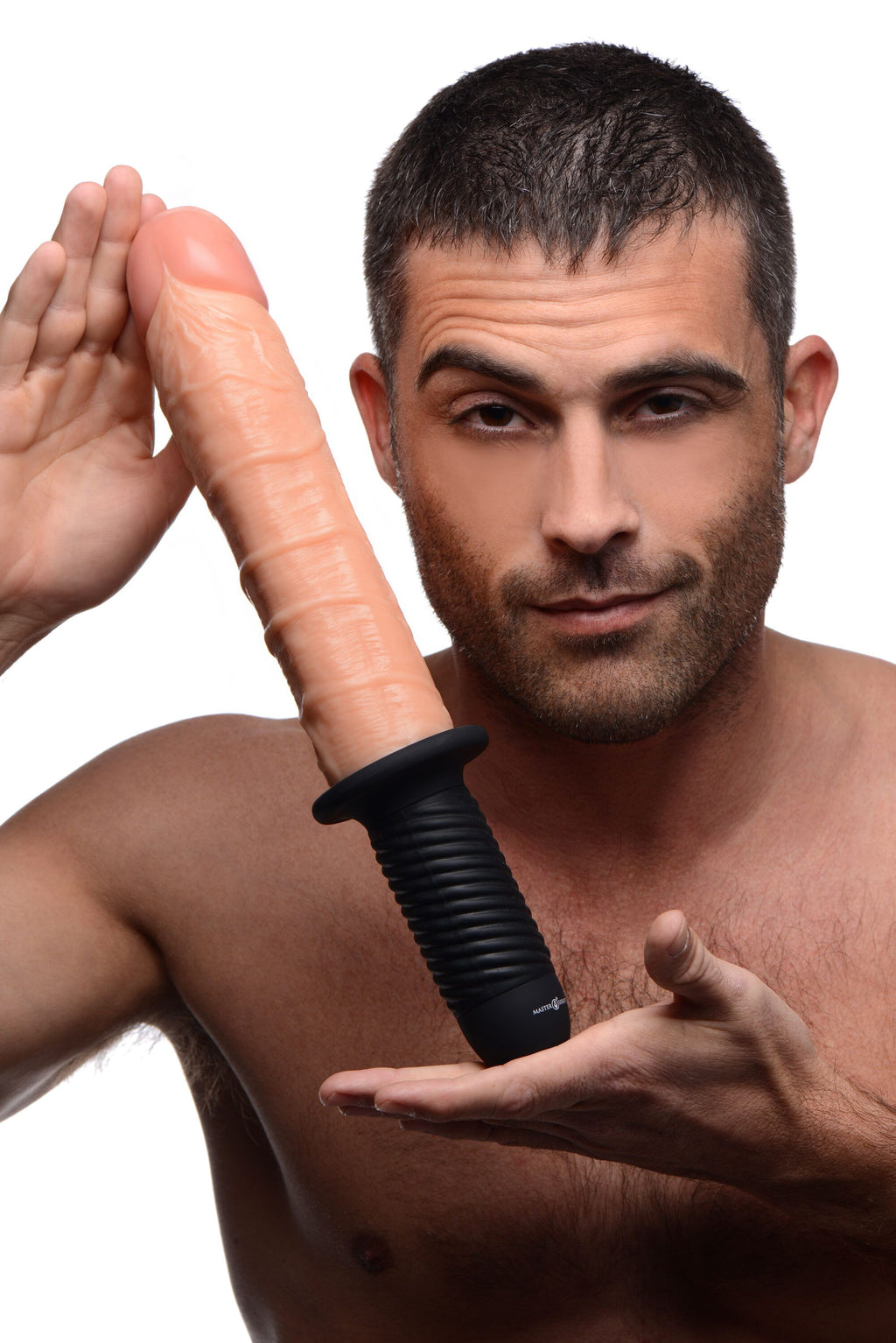 Master Series - Realistischer XL Vibrator mit 13 Stufen - Beige