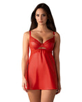 Obsessive - Aliosa Chemise & String - Rot