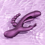 HoneyPlayBox - Trilux Kinky Finger Rabbit Vibrator - Blau