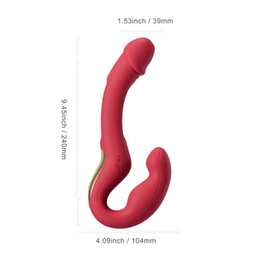 HoneyPlayBox - Harmony Duo Strapless Strap-on mit App - Blau