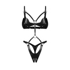 Obsessive - Dame Control Ouvert Teddy - Schwarz