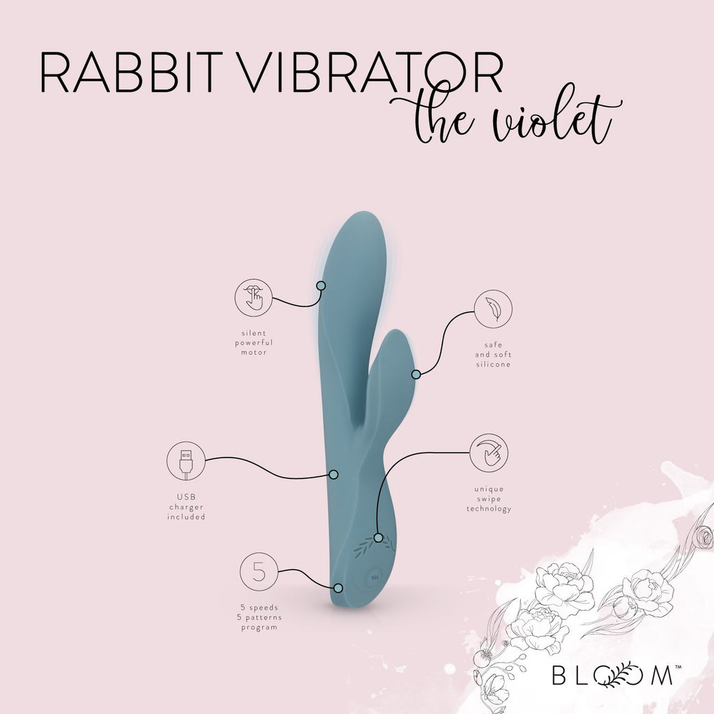 The Violet - Rabbit Vibrator mit Swipe-Technologie - Bloom Kollektion