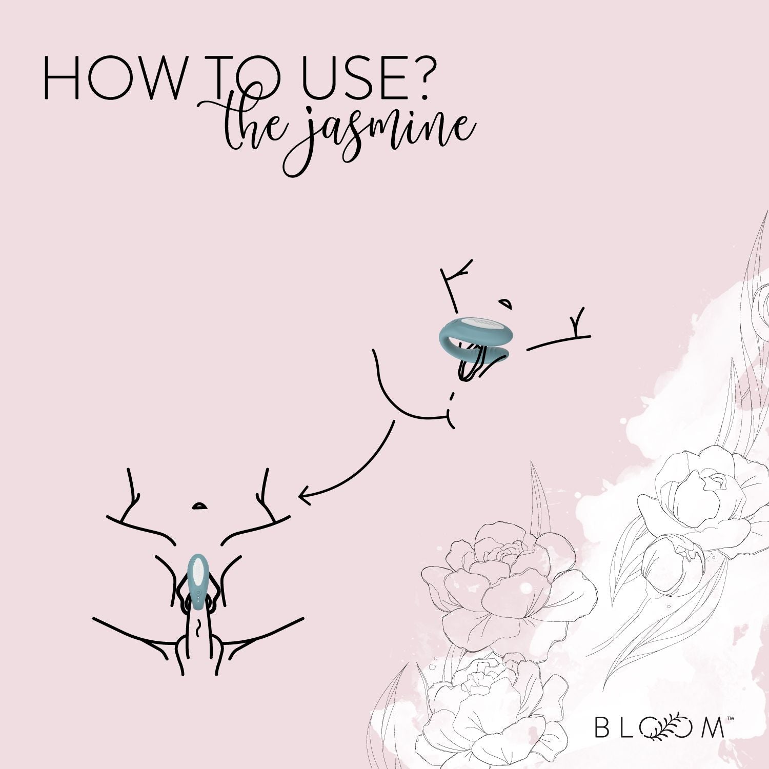 Bloom - The Jasmine C-förmiger Vibrator - Grün