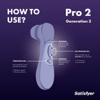 Satisfyer - Pro 2 Generation 3 Klitoris-Stimulator mit Liquid Air Technology - Weinrot