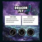 Mythical Mates - Dragonfly Dildo Lila & Grün - 22.6 cm