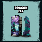 Mythical Mates - Dragonfly Dildo Lila & Grün - 22.6 cm