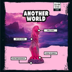 Mythical Mates - Another World Dildo Pink & Lila - 22.4 cm