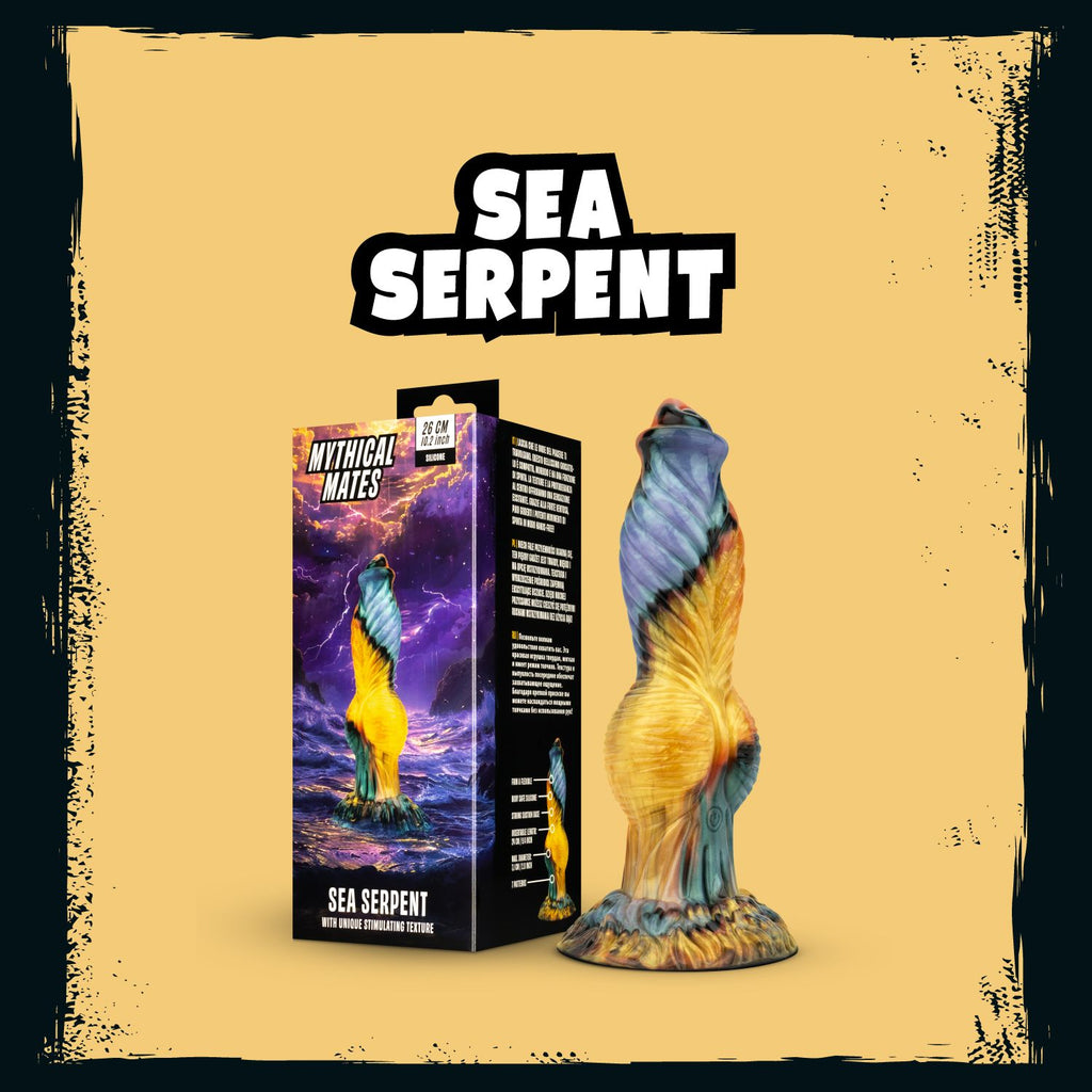 Mythical Mates - Sea Serpent Dildo mit Stoßfunktion - 26 cm