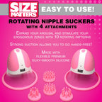 SIZE MATTERS - otierende Nippelsauger - 4 Aufsätze
