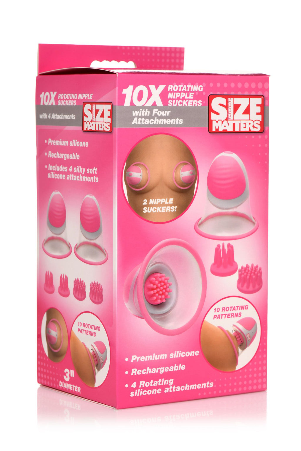 SIZE MATTERS - otierende Nippelsauger - 4 Aufsätze