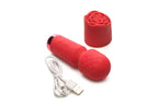 Bloomgasm - Pleasure Rose Mini Wand Vibrator - Rot