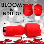 Bloomgasm - Pleasure Rose Mini Wand Vibrator - Rot