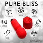 Bloomgasm - Pleasure Rose Mini Wand Vibrator - Rot