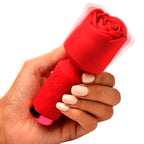 Bloomgasm - Pleasure Rose Mini Wand Vibrator - Rot