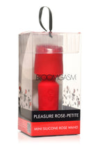 Bloomgasm - Pleasure Rose Mini Wand Vibrator - Rot