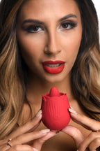 BLOOMGASM - French Rose Leckreiz- und Vibrationsstimulator - Rot