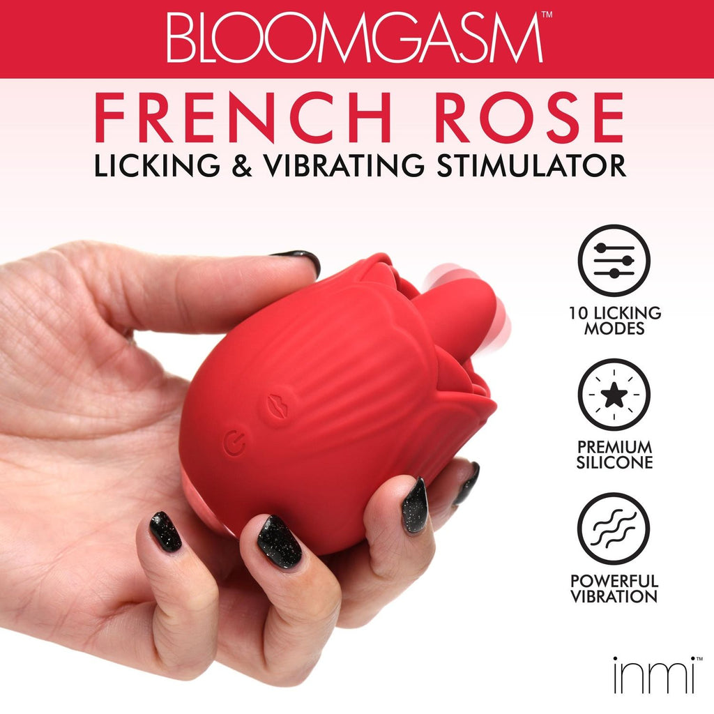 BLOOMGASM - French Rose Leckreiz- und Vibrationsstimulator - Rot