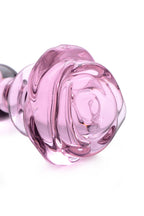 BOOTY SPARKS - Glas-Rosen Analplug Klein - Rosa