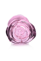 BOOTY SPARKS - Glas-Rosen Analplug Klein - Rosa