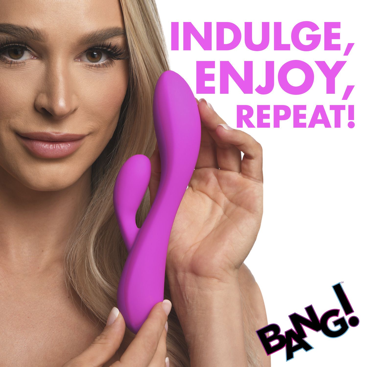 BANG - Flexibler Rabbit Vibrator - Duale Stimulation Lila