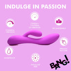 BANG - Flexibler Rabbit Vibrator - Duale Stimulation Lila