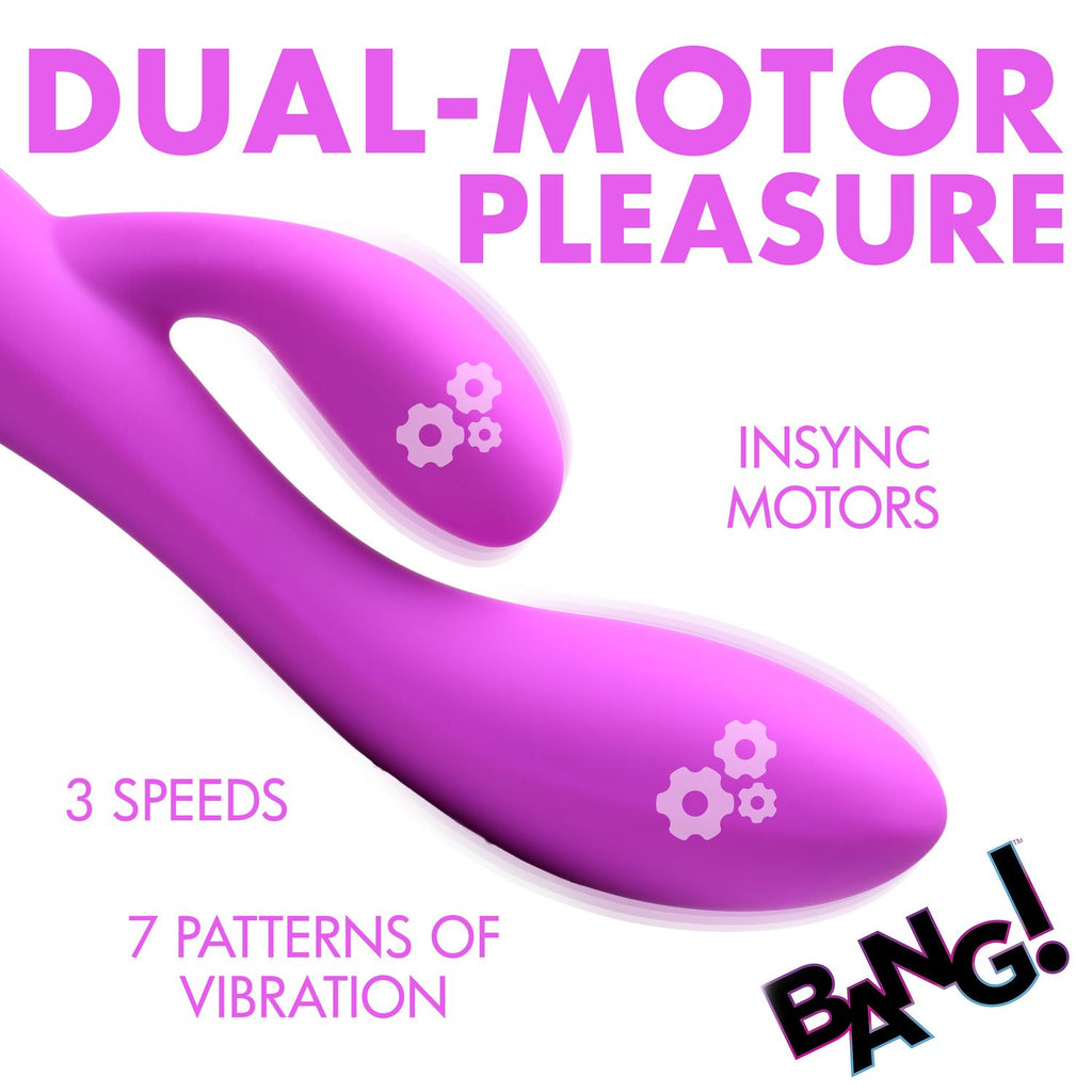 BANG - Flexibler Rabbit Vibrator - Duale Stimulation Lila