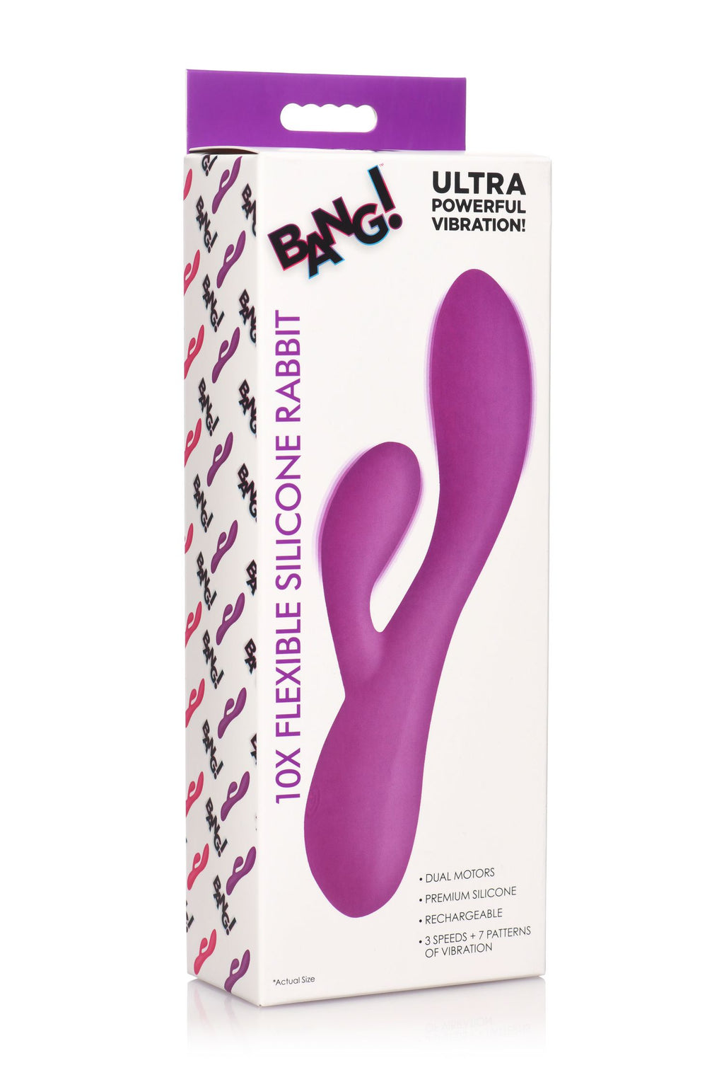BANG - Flexibler Rabbit Vibrator - Duale Stimulation Lila