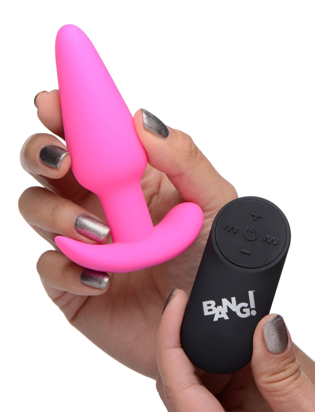 BANG! - Vibrations-Buttplug mit Fernbedienung -Schwarz