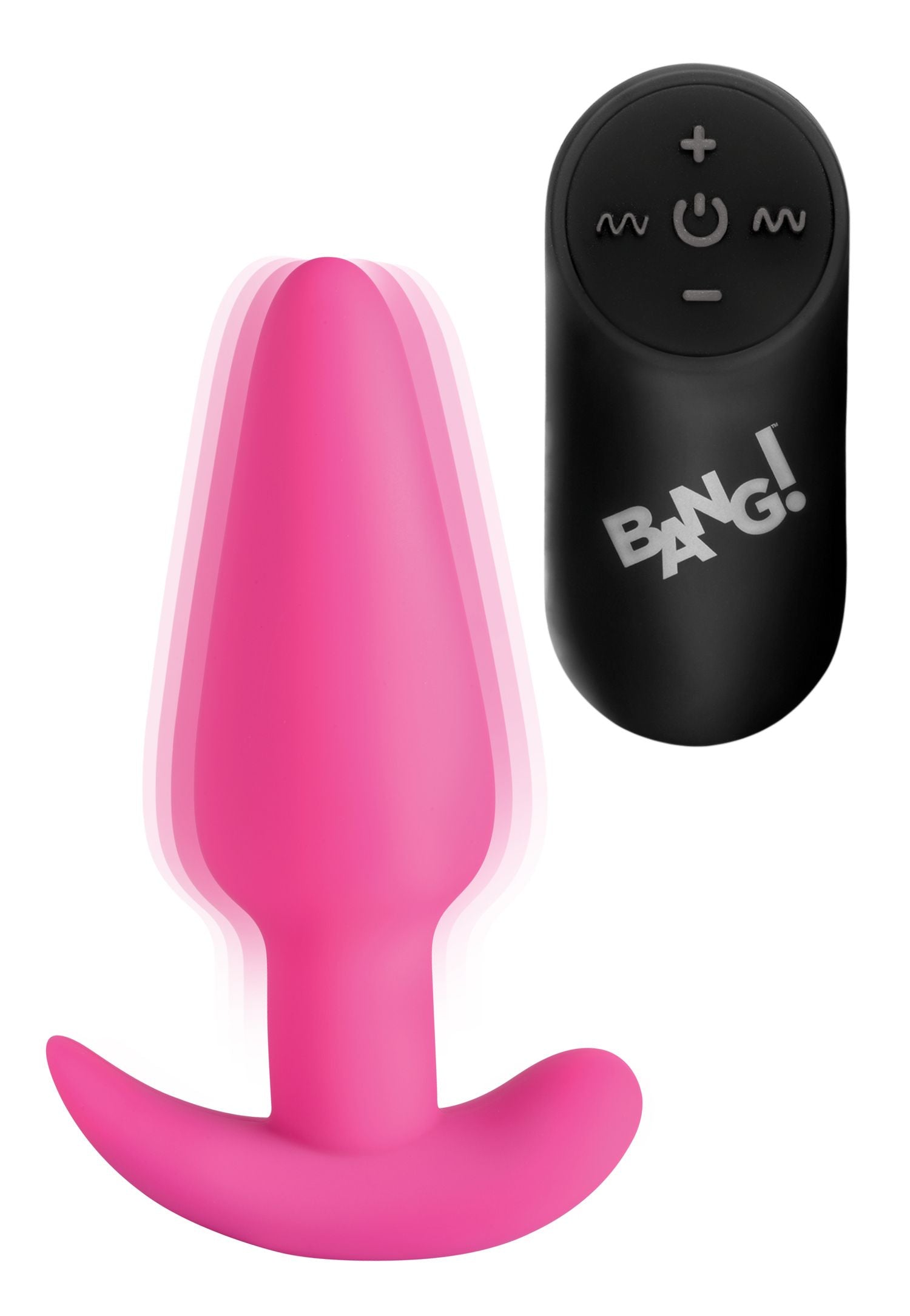 BANG! - Vibrations-Buttplug mit Fernbedienung -Schwarz