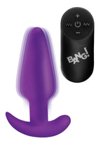 BANG! - Vibrations-Buttplug mit Fernbedienung -Schwarz