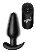 BANG! - Vibrations-Buttplug mit Fernbedienung -Schwarz