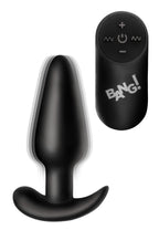 BANG! - Vibrations-Buttplug mit Fernbedienung -Schwarz