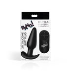 BANG! - Vibrations-Buttplug mit Fernbedienung -Schwarz