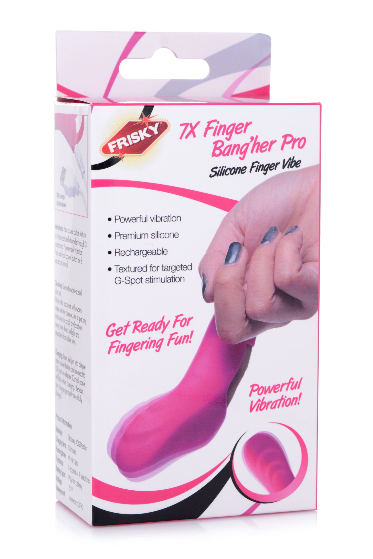 FRISKY - Fingervibrator Finger Bang Her Pro - Rosa