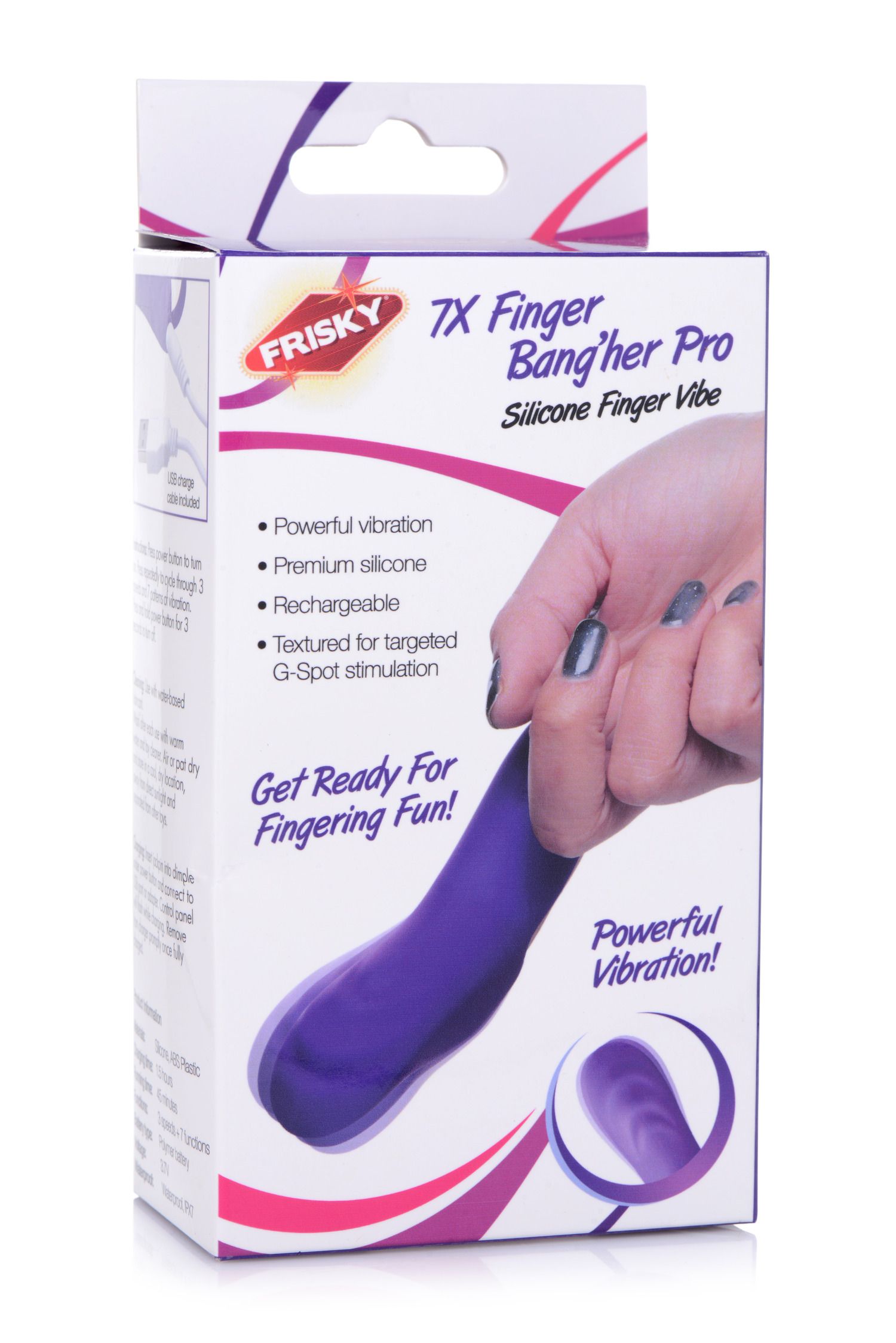 FRISKY - Fingervibrator Finger Bang Her Pro - Rosa