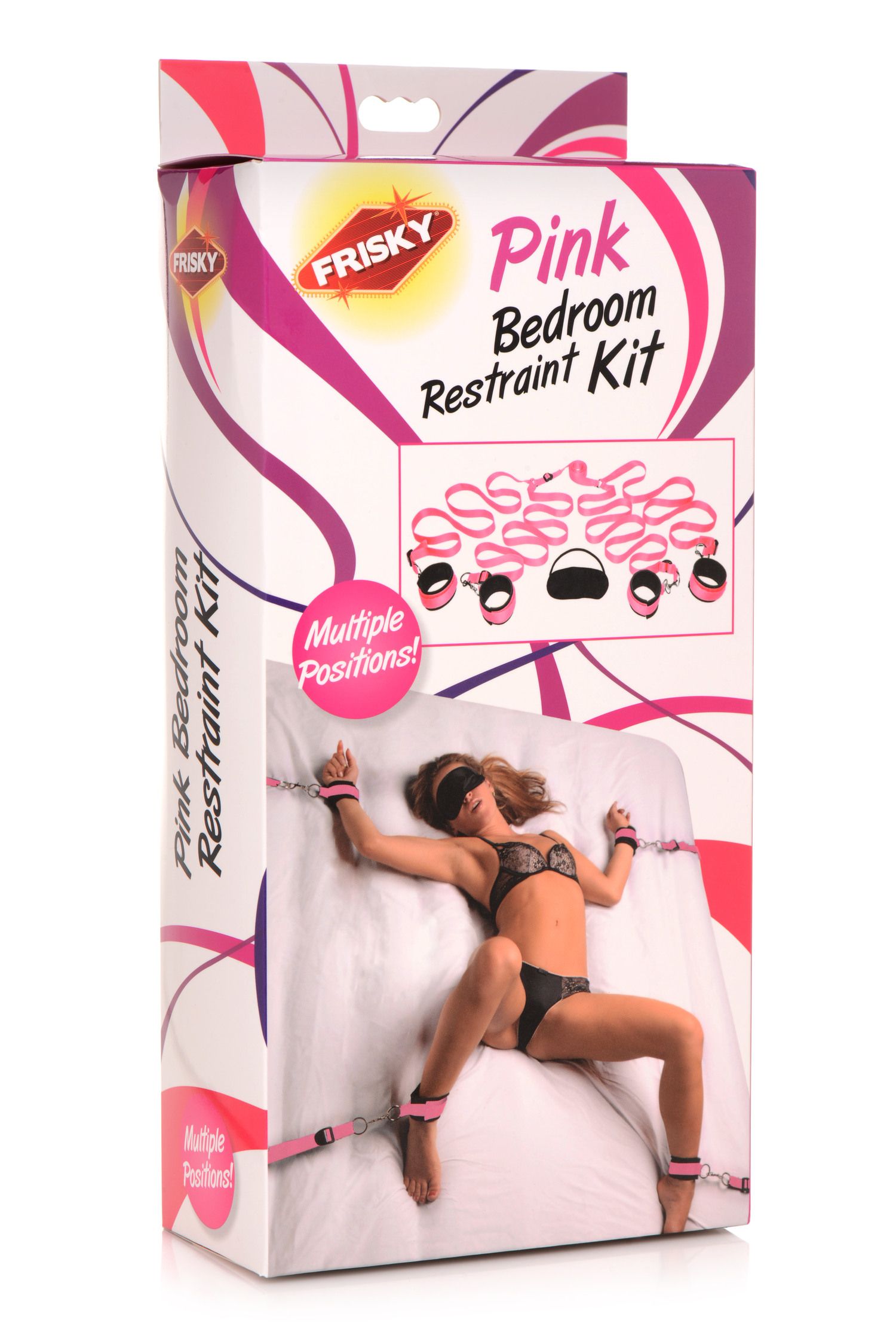 FRISKY - Fesselset fürs Schlafzimmer Rosa Bettfesseln