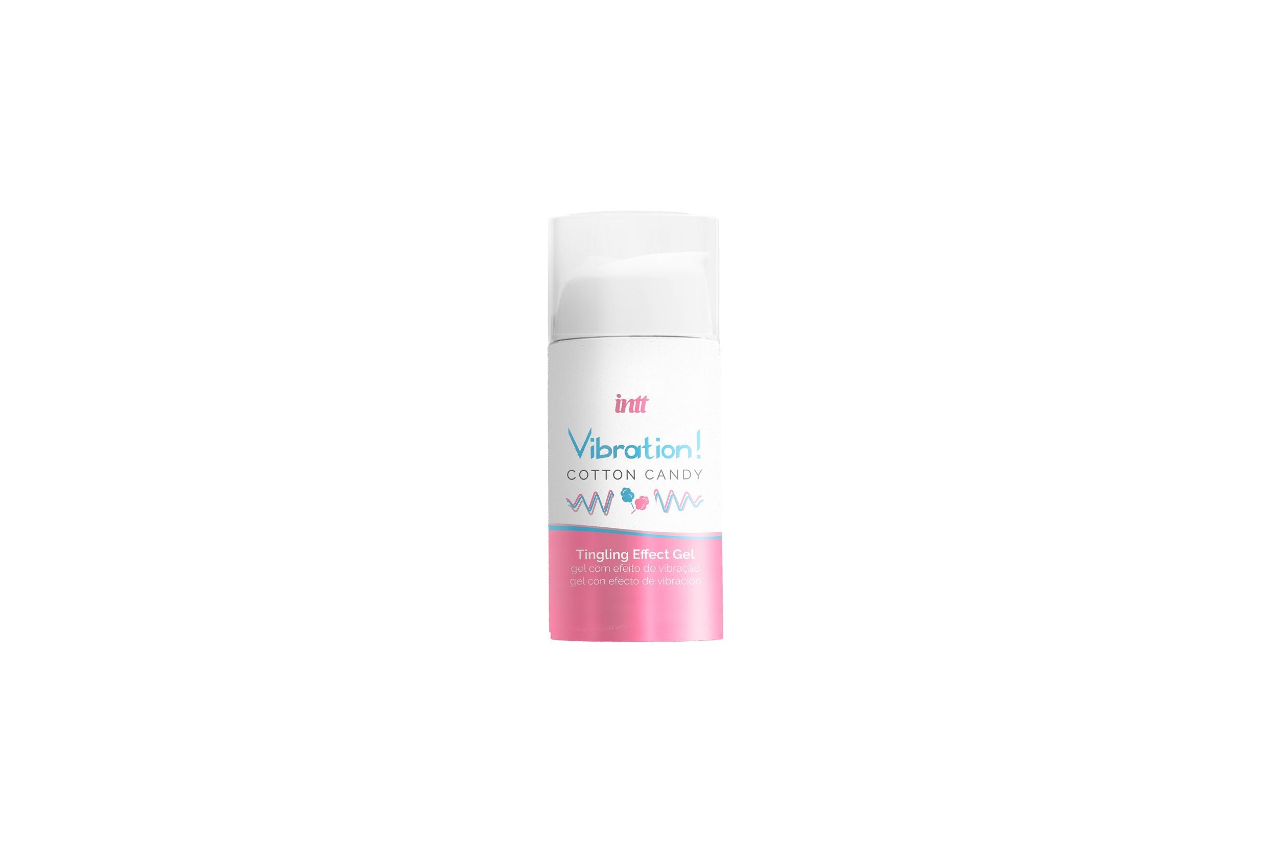 INTT - Vibration Cotton Candy - Stimulierendes Intim-Gel mit Zuckerwatte-Geschmack - 15 ml