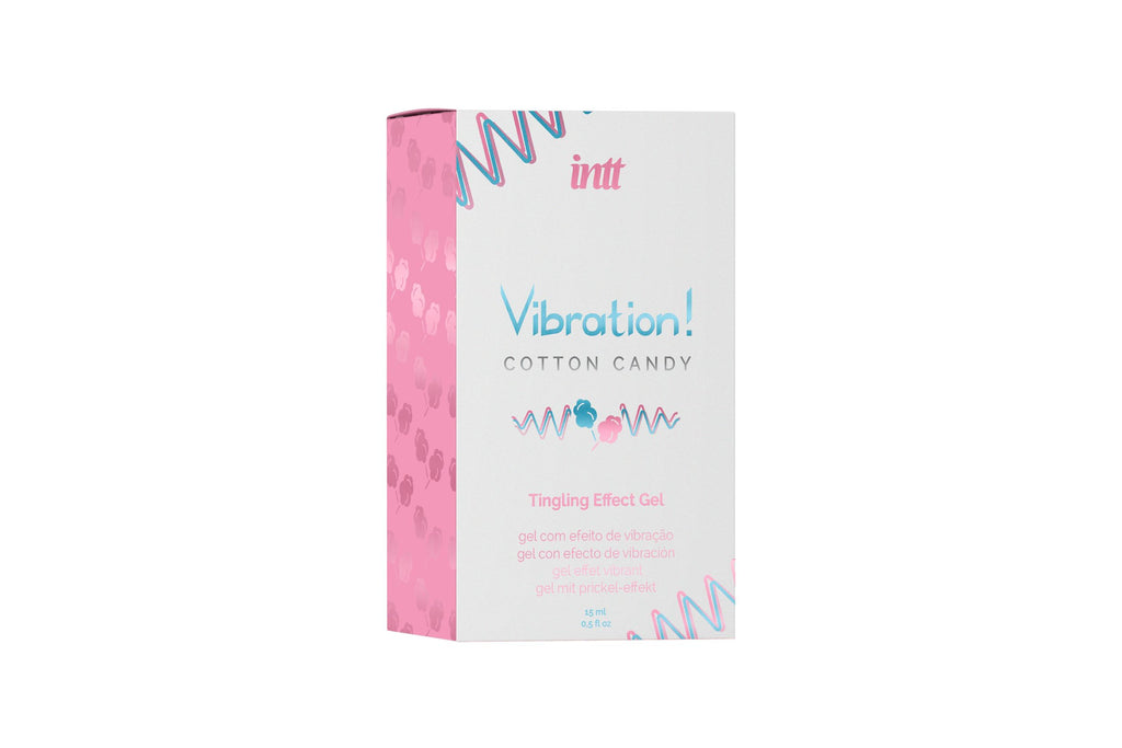 INTT - Vibration Cotton Candy - Stimulierendes Intim-Gel mit Zuckerwatte-Geschmack - 15 ml