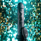 Evolved - Black Thunder Vibrator Dildo - 25 cm