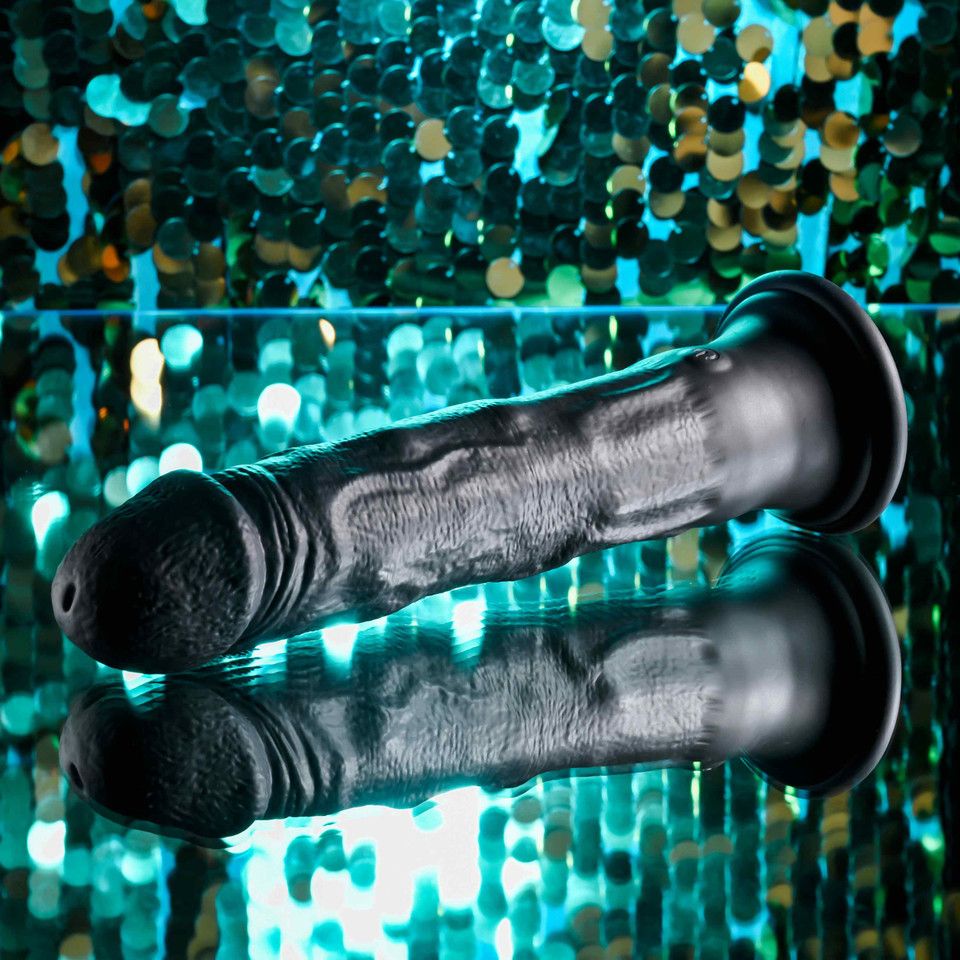 Evolved - Black Thunder Vibrator Dildo - 25 cm