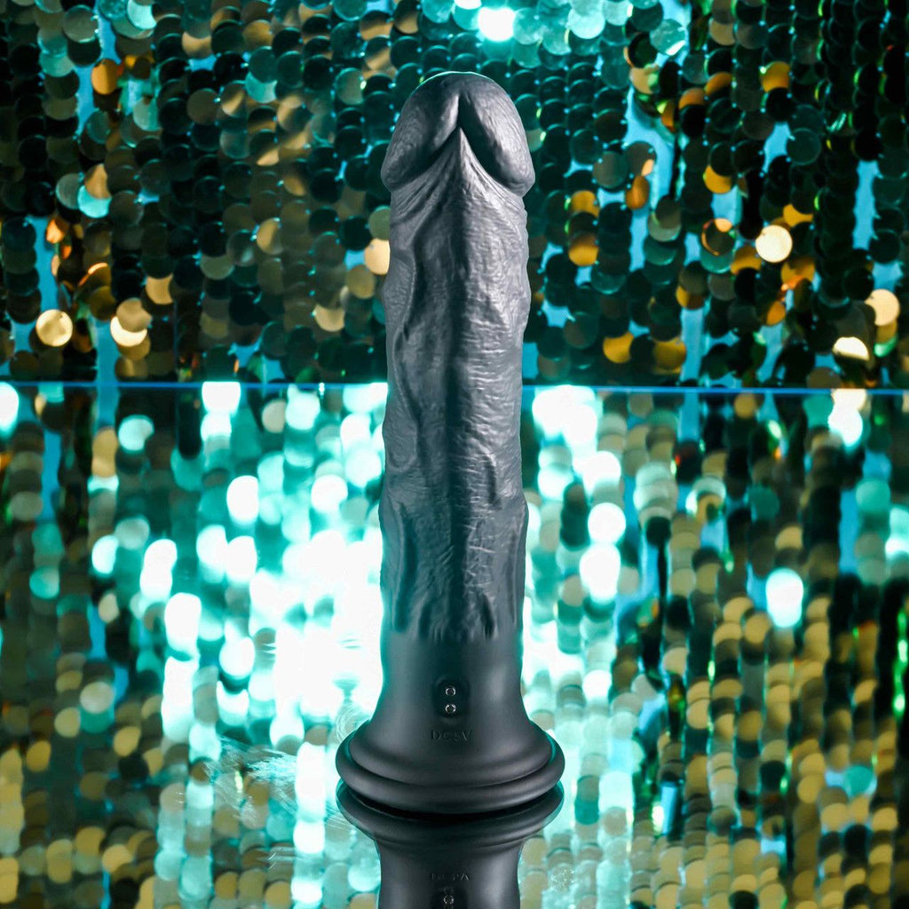 Evolved - Black Thunder Vibrator Dildo - 25 cm