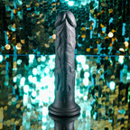 Evolved - Black Thunder Vibrator Dildo - 25 cm