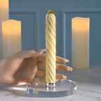 Playboy - Twist of Fate Glas-Vibrator - Spiraldesign mit 10 Stufen