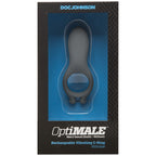 Doc Johnson - OptiMALE Wiederaufladbarer Vibrations-C-Ring - Schwarz