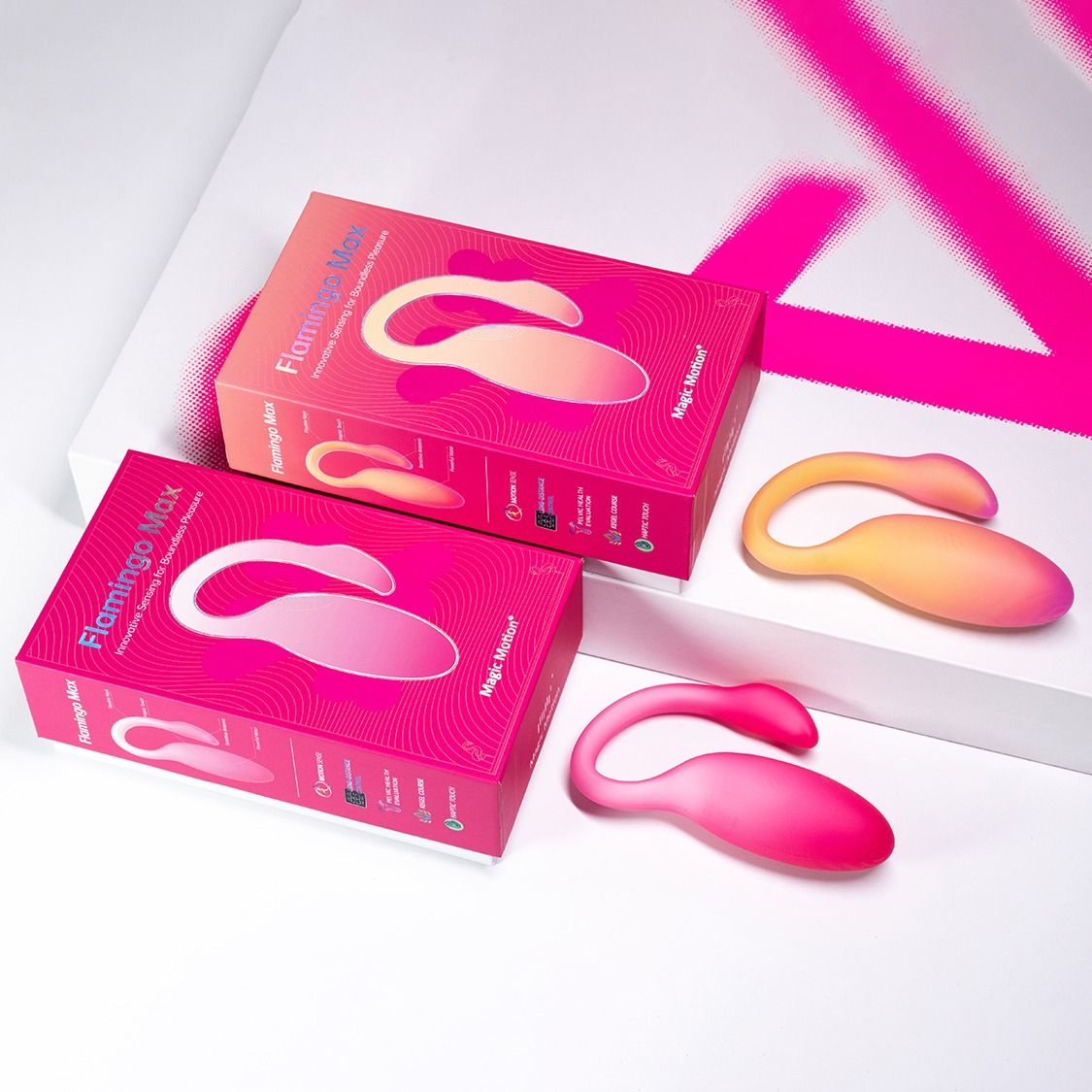 Magic Motion - Flamingo Max Vibrationsei und Kegeltrainer - Orange