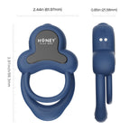 HoneyPlayBox - Anello-App-gesteuerter Vibrations-Doppel-Cockring & Klitoris
