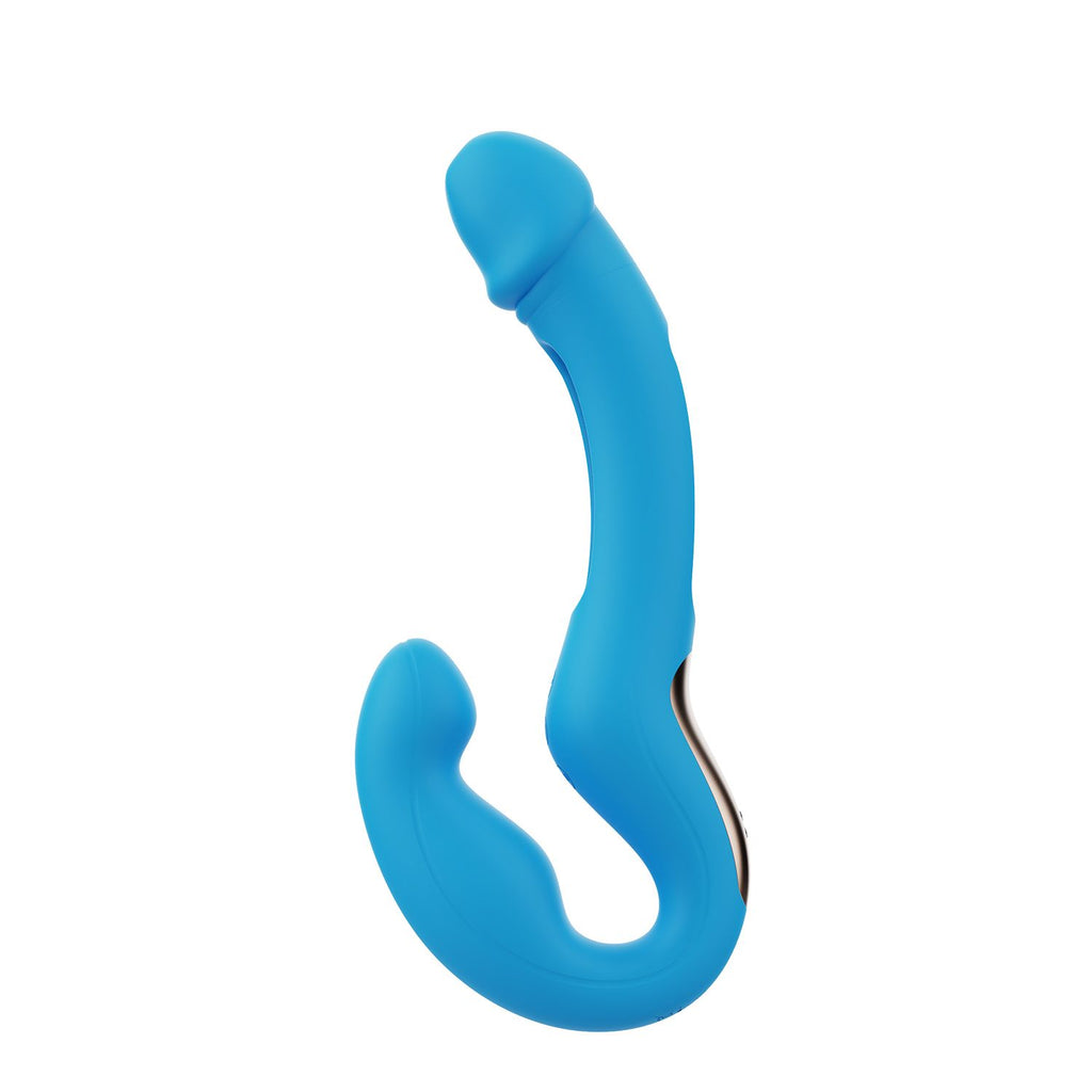 HoneyPlayBox - Harmony Duo Strapless Strap-on mit App - Blau